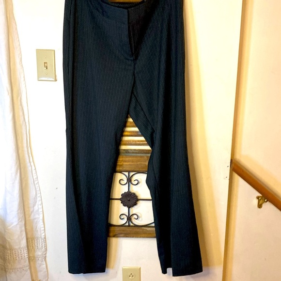 Worthington Pants - Worthington navy with blue pins Stripe NWT Casual dress Pants